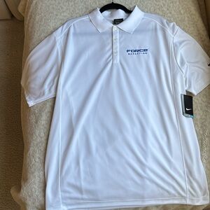MENS White Nike Golf Dri Fit Polo Shirt sz XL NWT